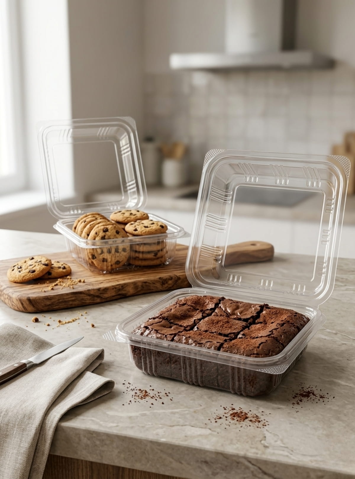 Hinged PVC PET Containers 100cc, 150cc