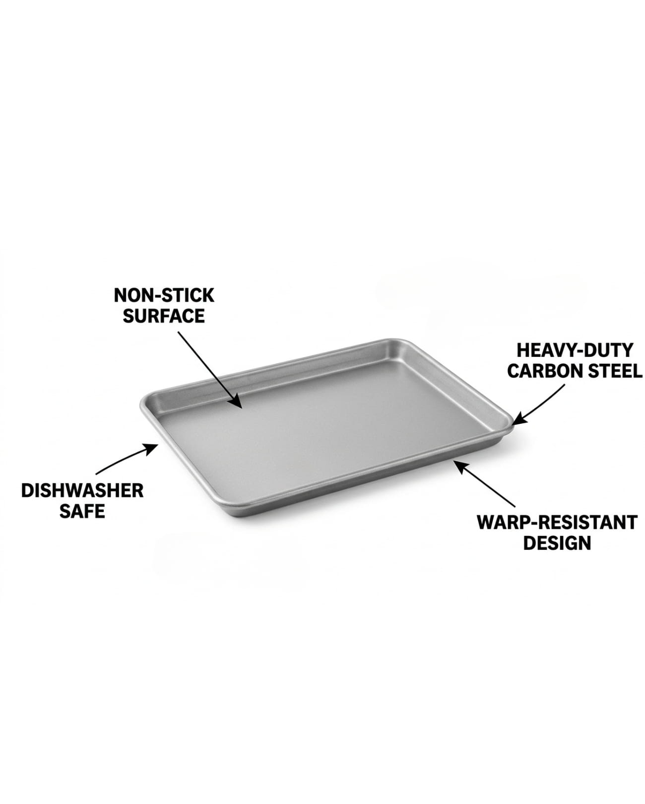 Brownie Baking Tray – 1.5 Inch Height (Multiple Sizes)