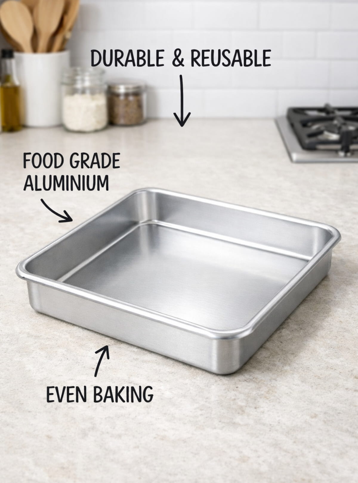 Aluminium Square Cake Tin