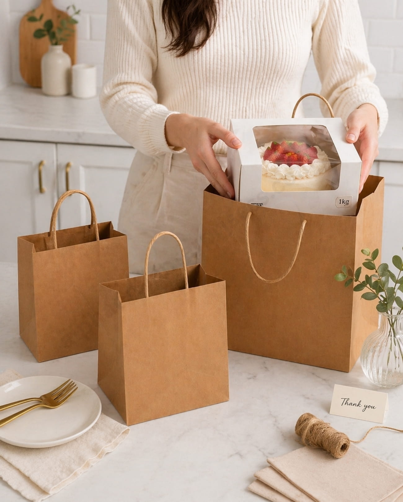 Paper Bag – 1Kg (10.5×10.5×10 Inch)