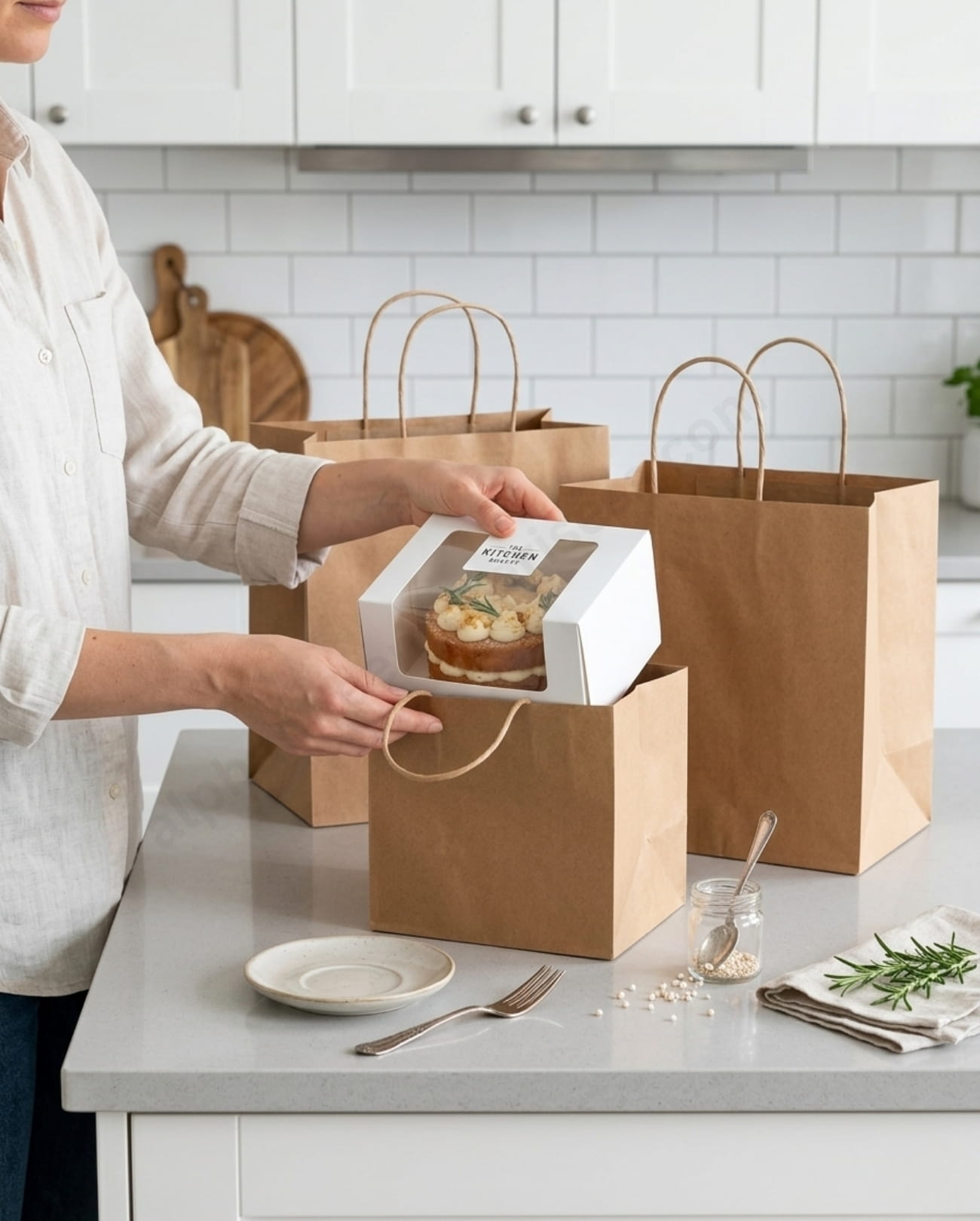 Paper Bag – 1/4Kg <br> (7×7×5 Inch)