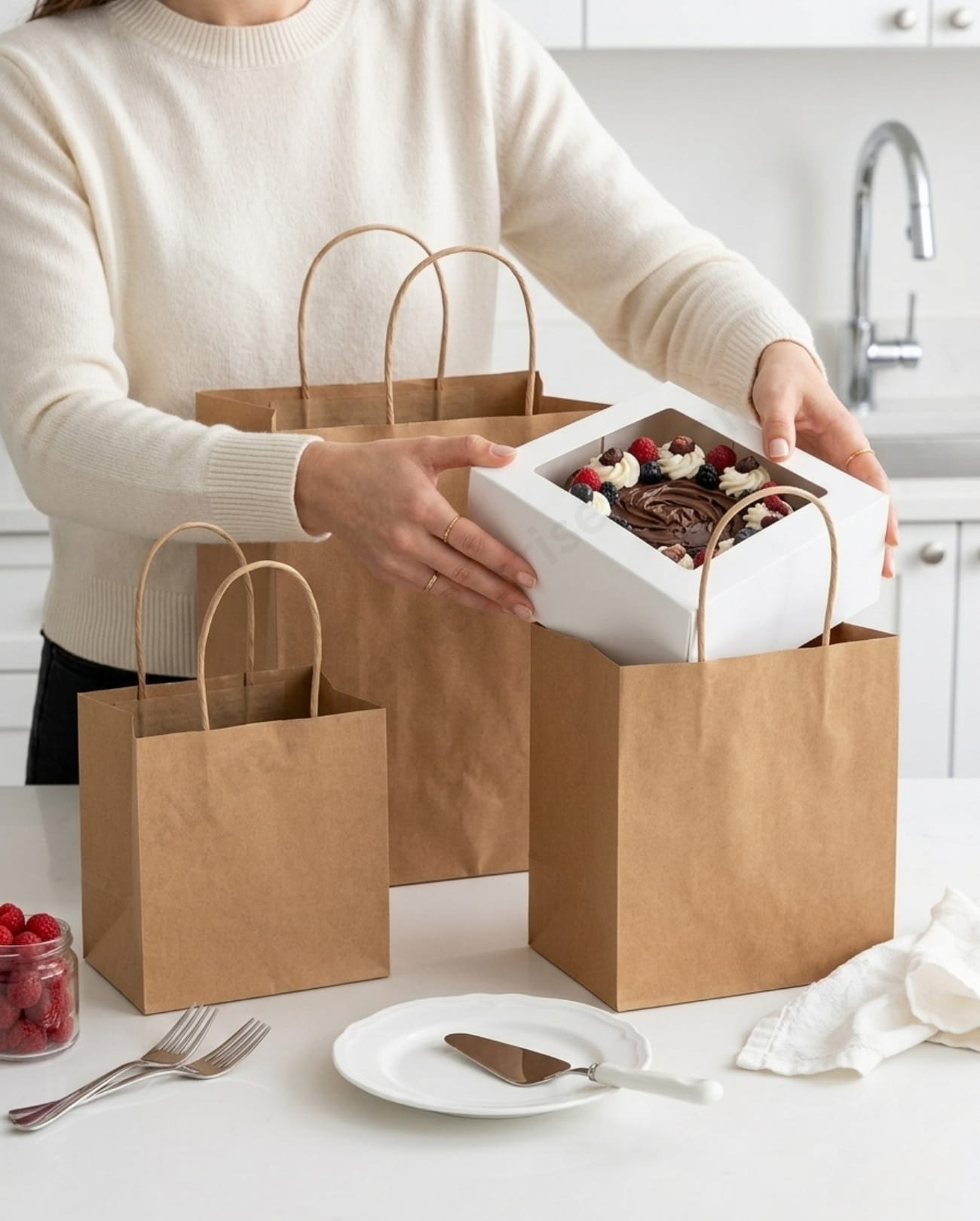 Paper Bag – 1/2Kg (8.5×8.5×8 Inch)