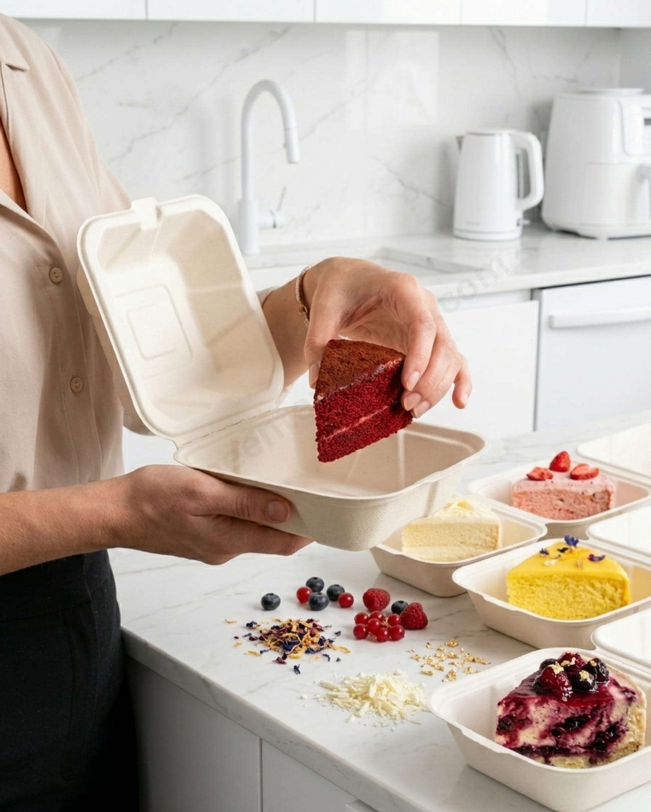 Bento Cake Box 6 Inch (Pack of 25, 50, 100 Pcs)