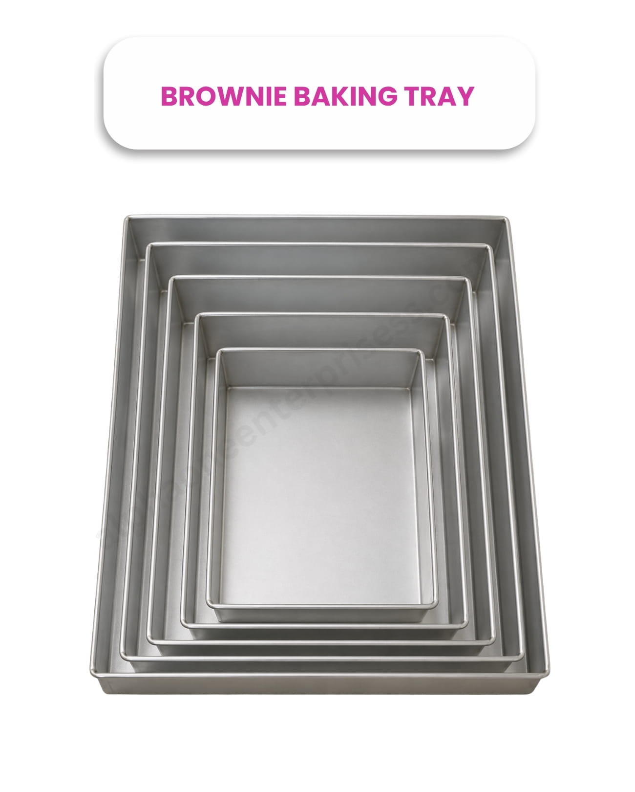 Brownie Baking Tray – 1.5 Inch Height (Multiple Sizes)