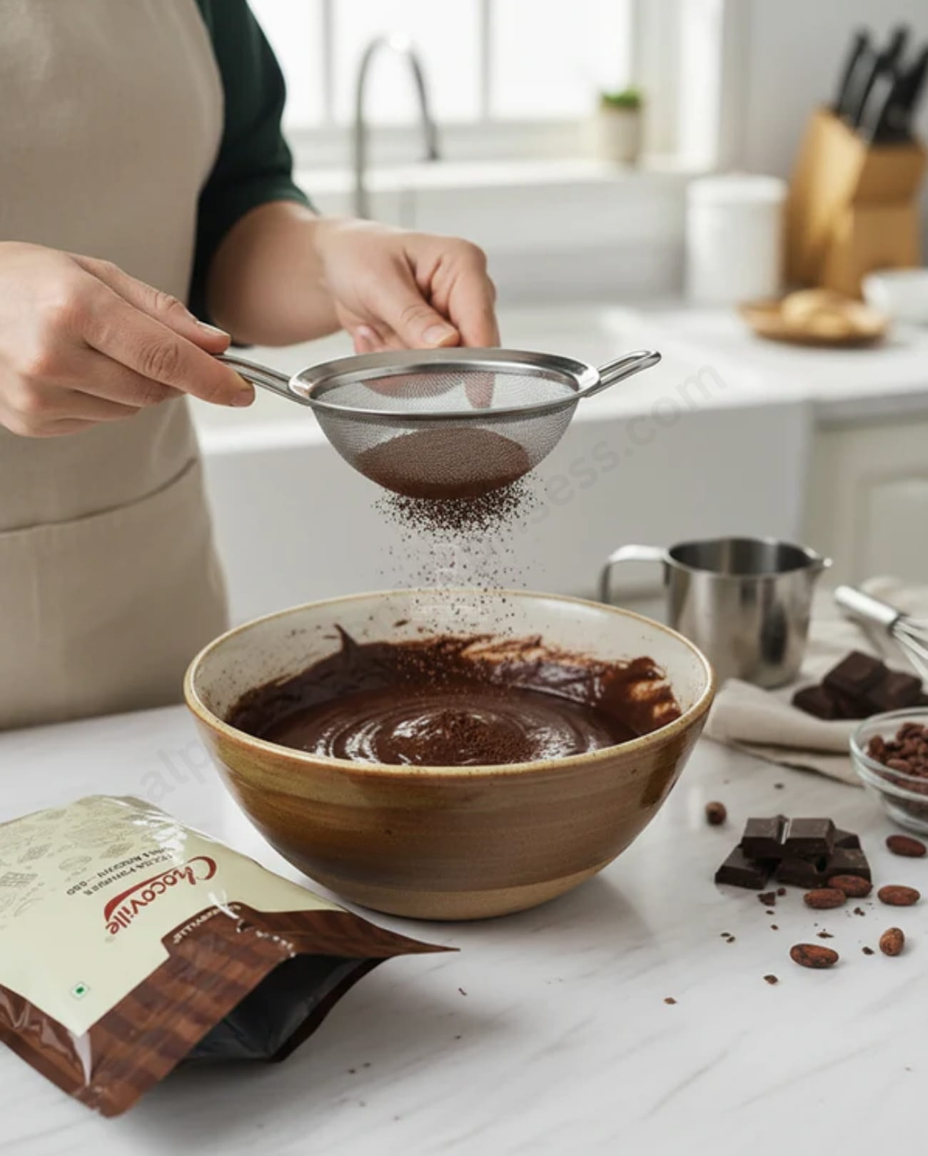 Choco Ville Cocoa Powder Dark Brown 1Kg