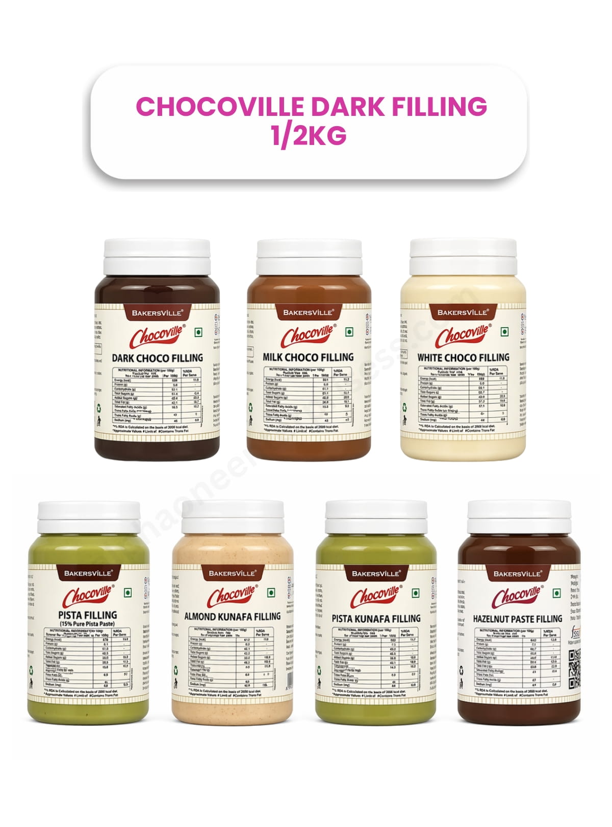 Chocoville Fillings 200g (Assorted Flavours)