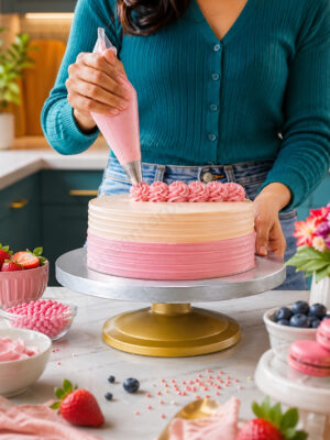 Fibre Cake Turntable – Assorted Colors