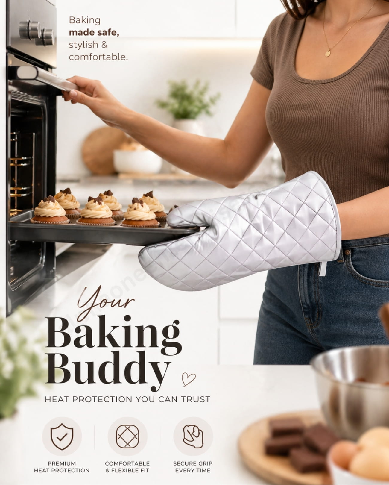 Baking Gloves – 30cm (1 Pc)