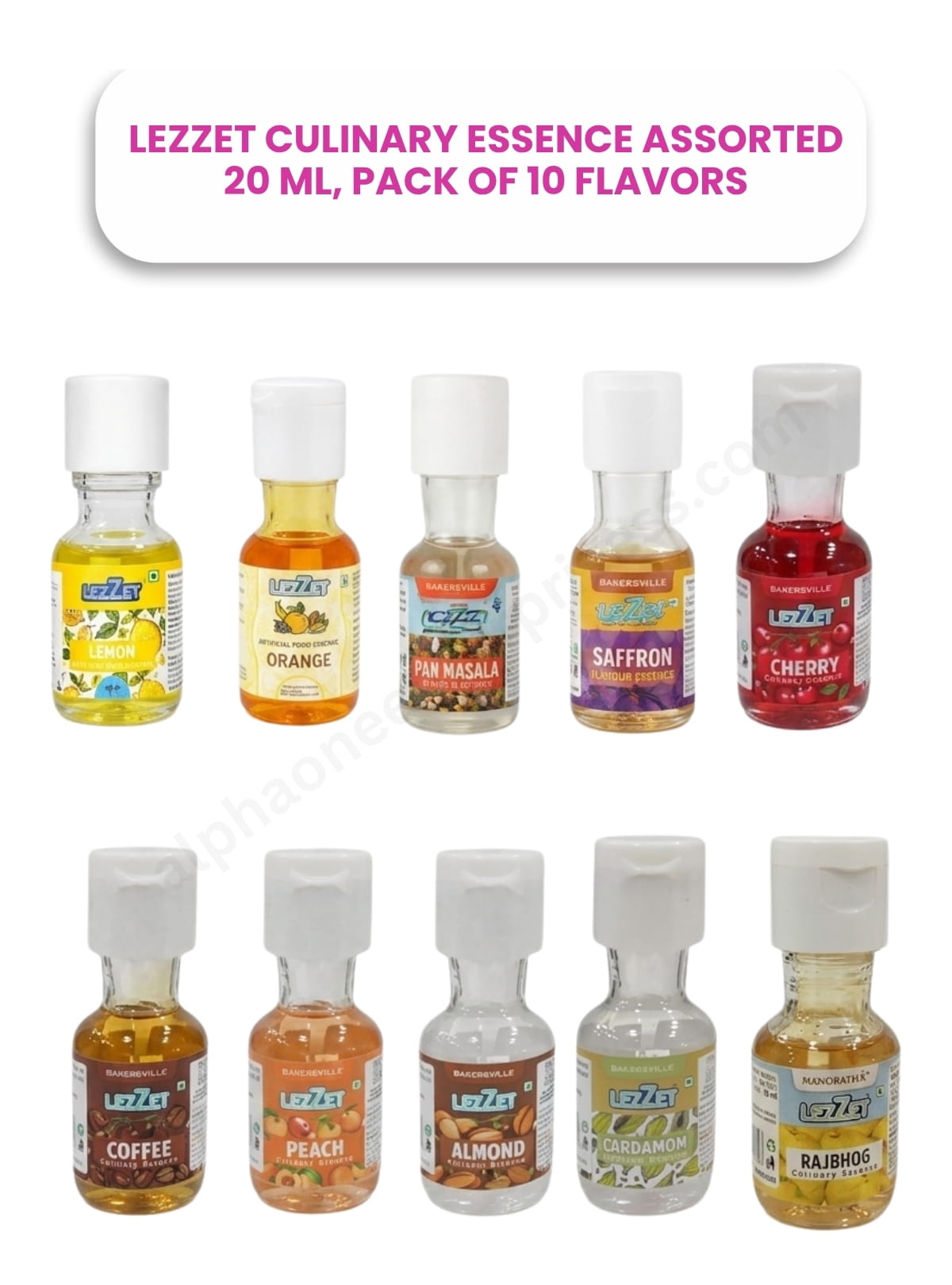 Lezzet Culinary Essence 20ml (Pack of 10 Flavors)