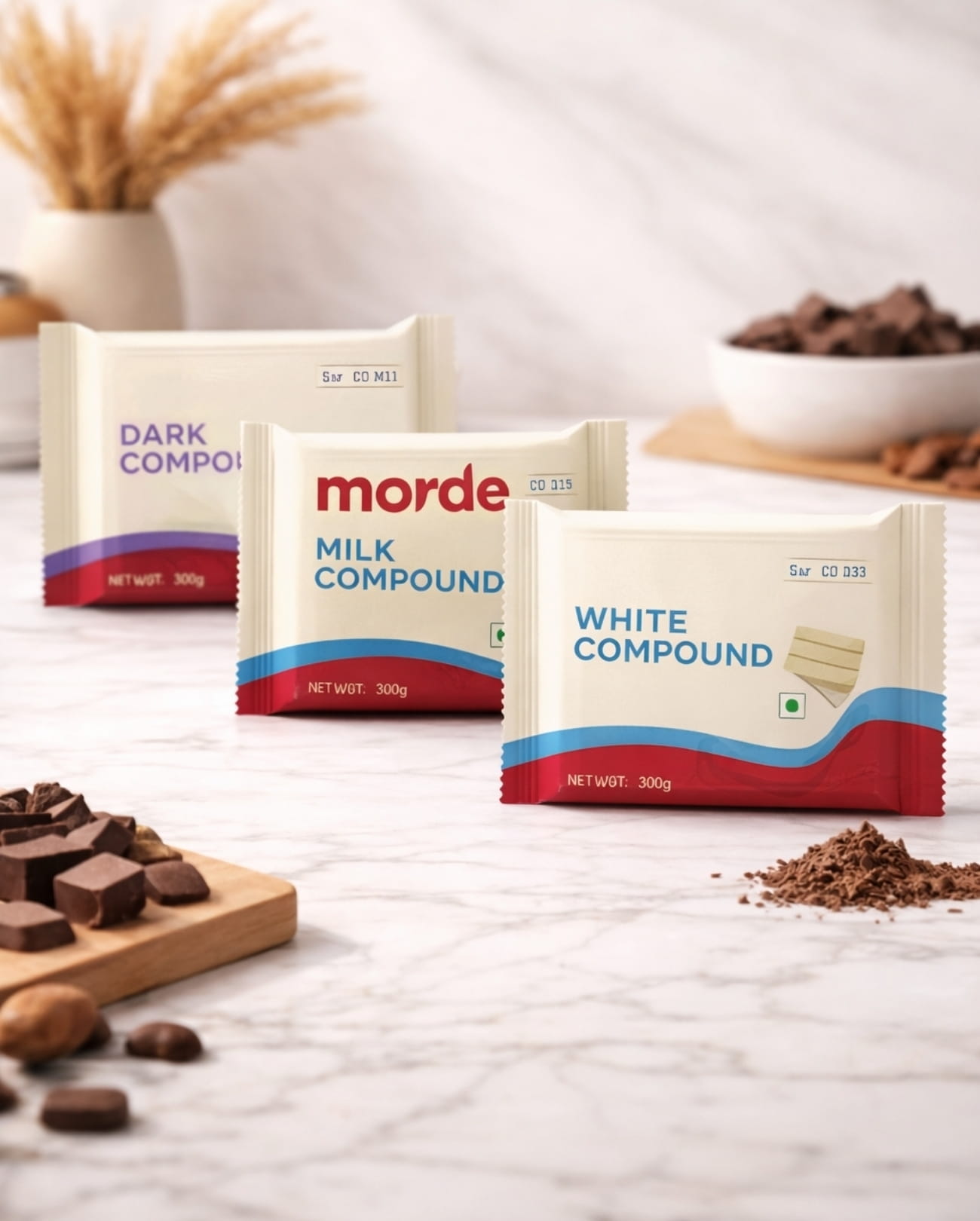 Morde’s Compounds – Dark, White & Milk (500g)