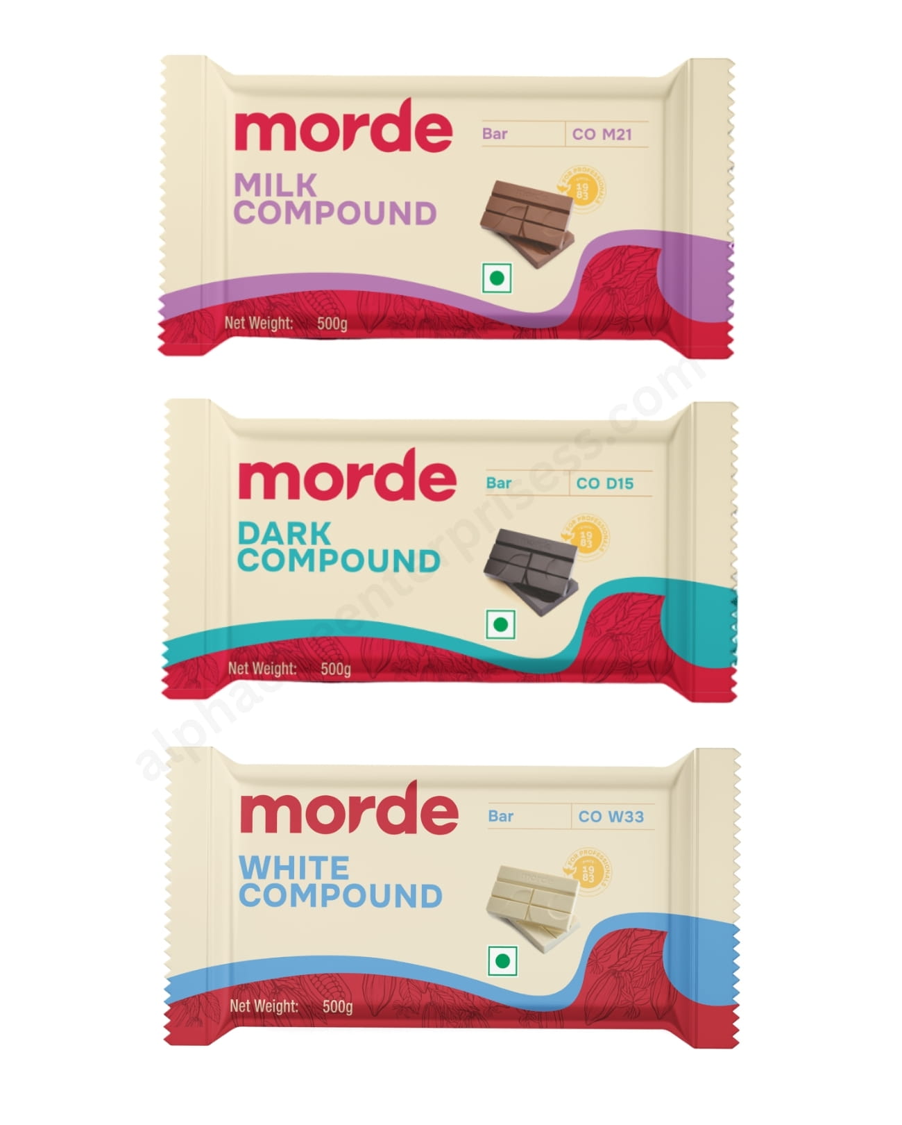 Morde’s Compounds – Dark, White & Milk (500g)