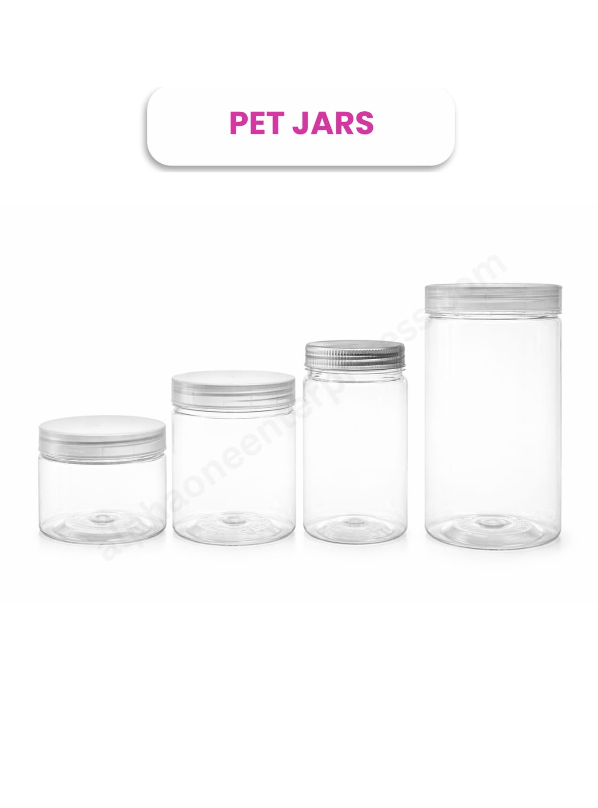 PET Jars – Multiple Sizes
