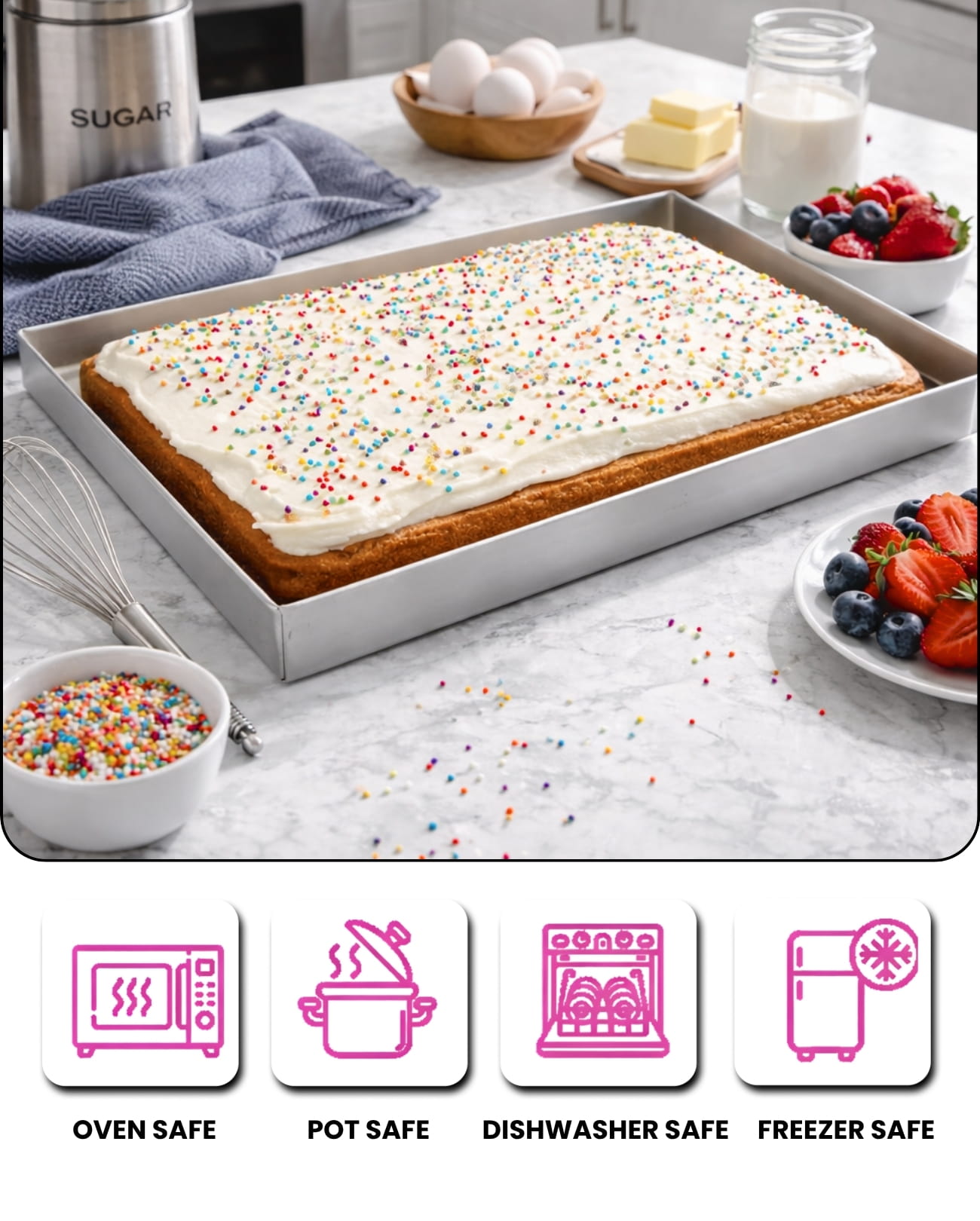 Aluminium Rectangular Cake Tin