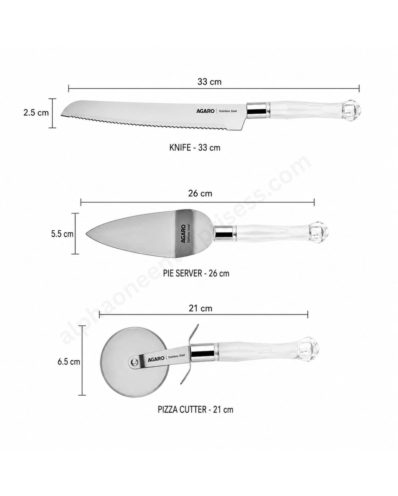 Kitchen Knives Set – 3 Pcs