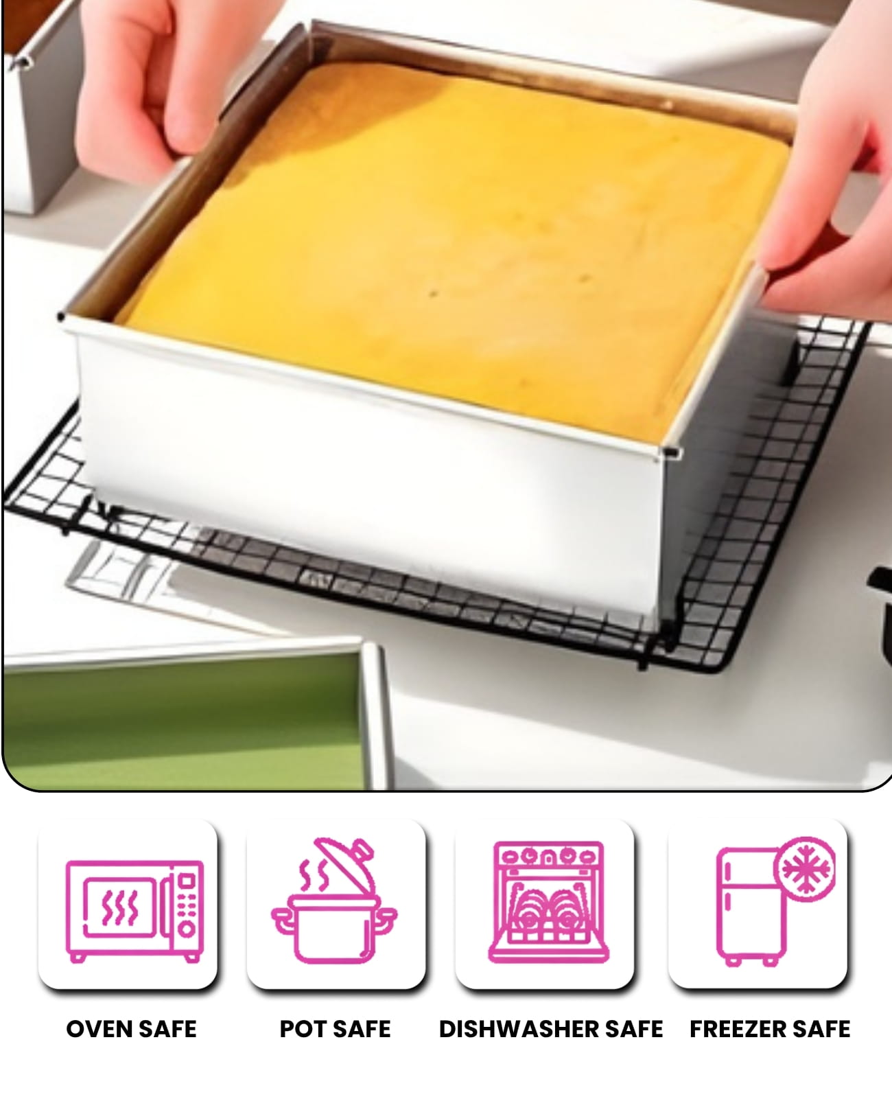 Aluminium Square Cake Tin